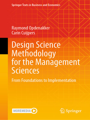 cover image of Design Science Methodology for the Management Sciences